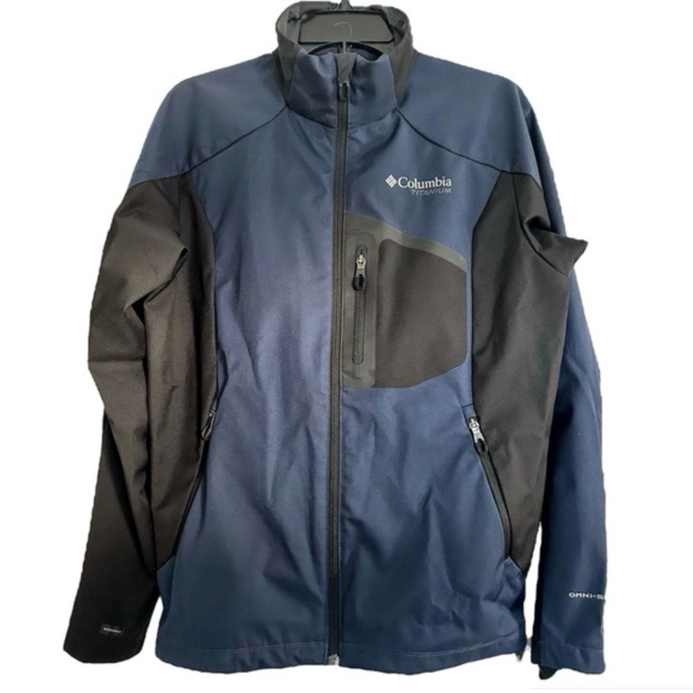 Columbia Omni-shield titanium interchange shell jacket blue/black men’s M